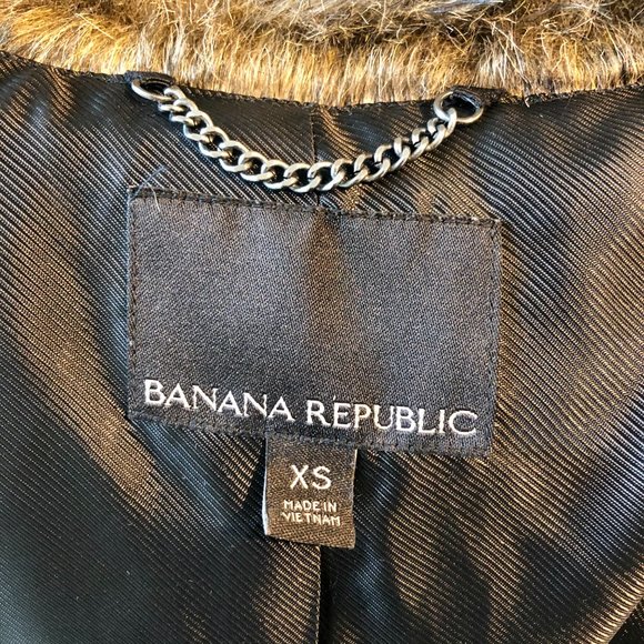 Luxe brown faux fur vest with asymmetric zipper - Picture 5 of 7